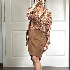 Free People Floral Button Down Shirt XS